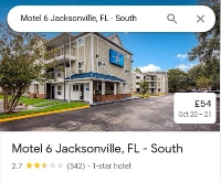 Motel 6 Jacksonville, FL - South